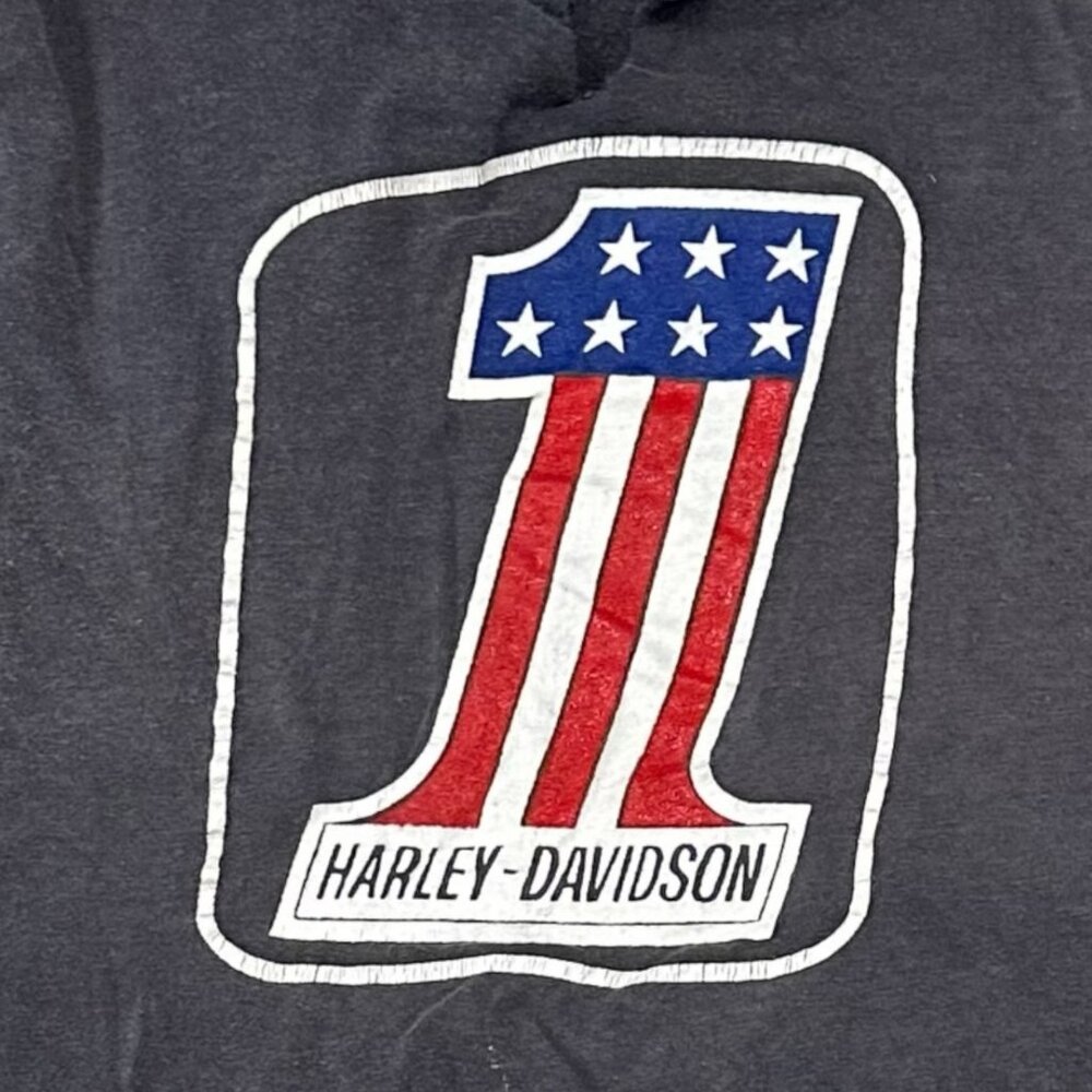 Vintage Harley Davidson Single Stitch Black TShirt Champion XL Gainesville FL